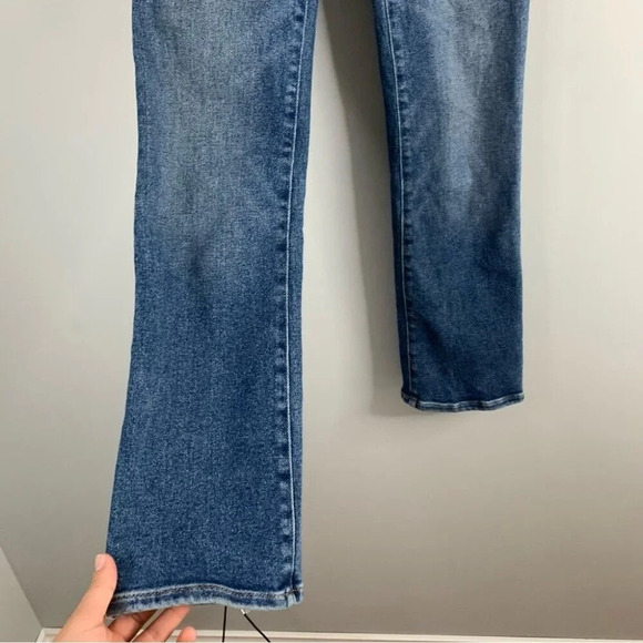 Madewell Cali Demi Boot Jeans in Bodney Wash Light Blue Flare  Leg Stretch 23 - Picture 13 of 13